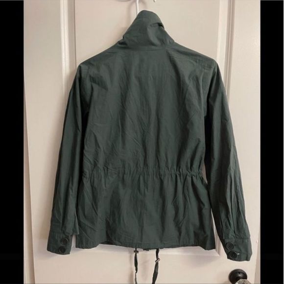 NWT RARE Theory Hunter Green Lightweight Drawstring Waist Full Zip Jacket Size S - Picture 8 of 15